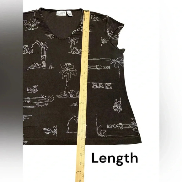 🐒 CHICOS travelers monkey top 🐒 - Picture 3 of 6